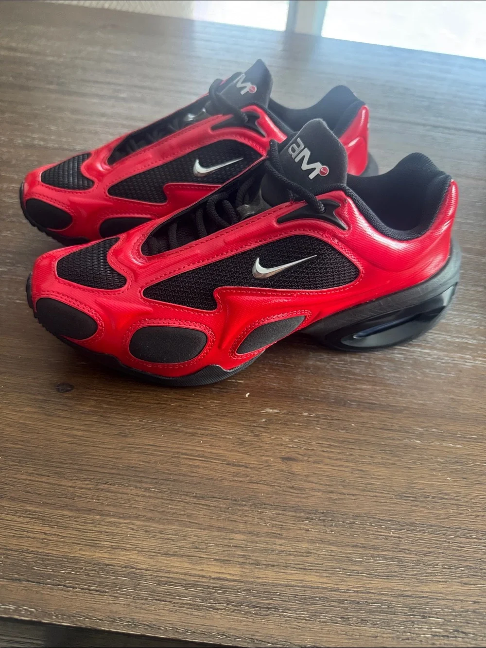 Nike Women's Air Max Muse Shoes in University Red/Black/Metallic